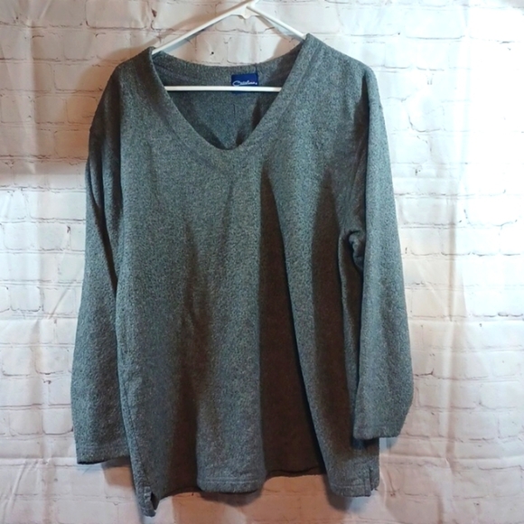 Catalina V Neck Fleece PullOver Top L - Picture 1 of 9